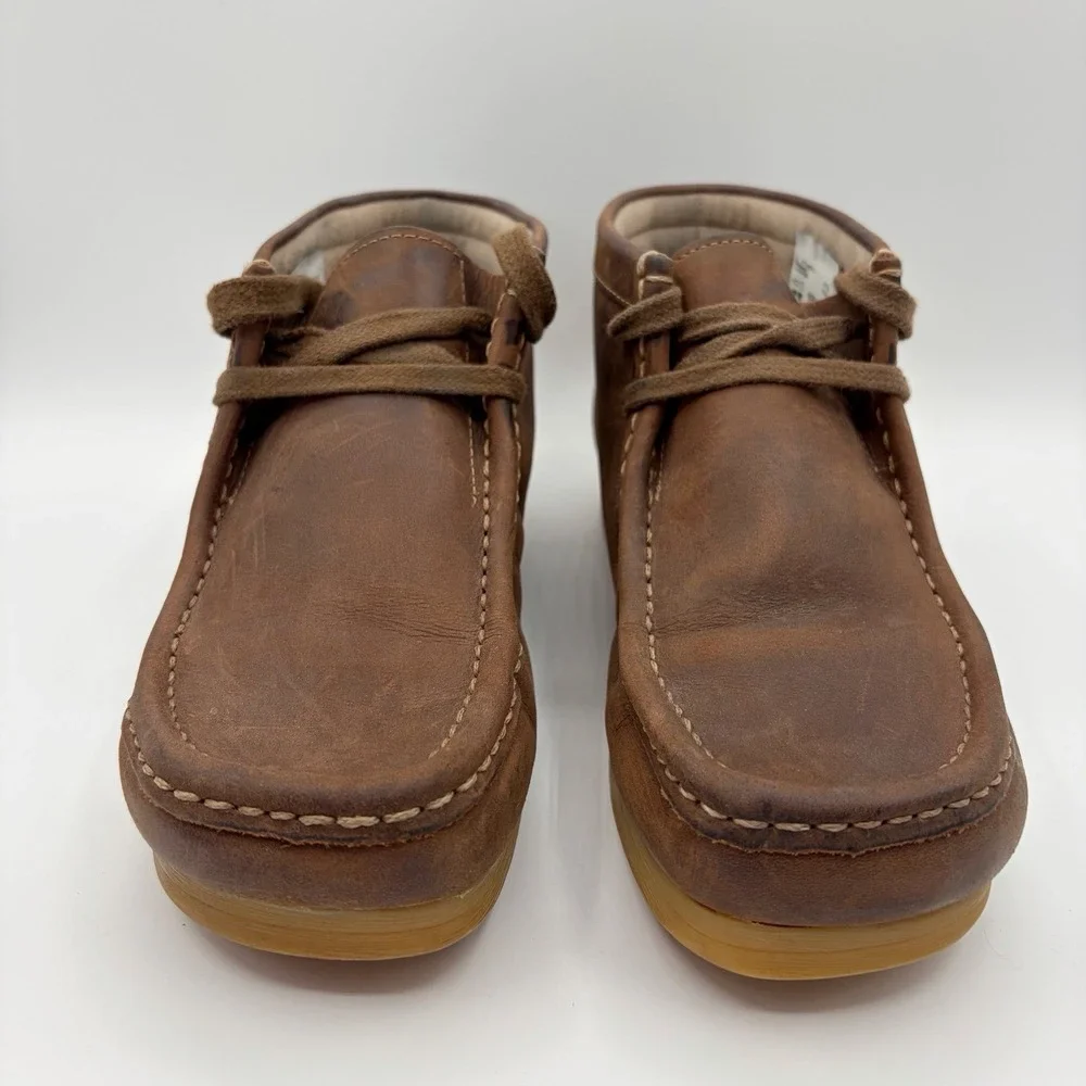 Clarks Men's Stinson Hi Beeswax Brown Leather Lace Up Chukka Boots Size 8 M